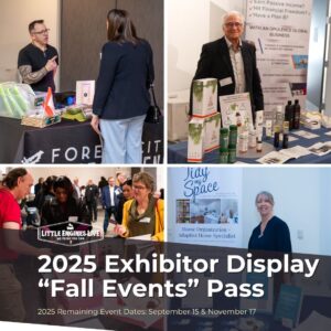 Exhibitor Table Display Package: Fall 2025 "Little Engines LIVE" events